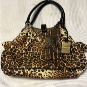 Jessica Simpson vintage Leopard Print Women's purse